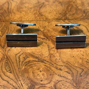 1950s Vintage Georg Jensen Sterling Silver Cufflinks Art Deco